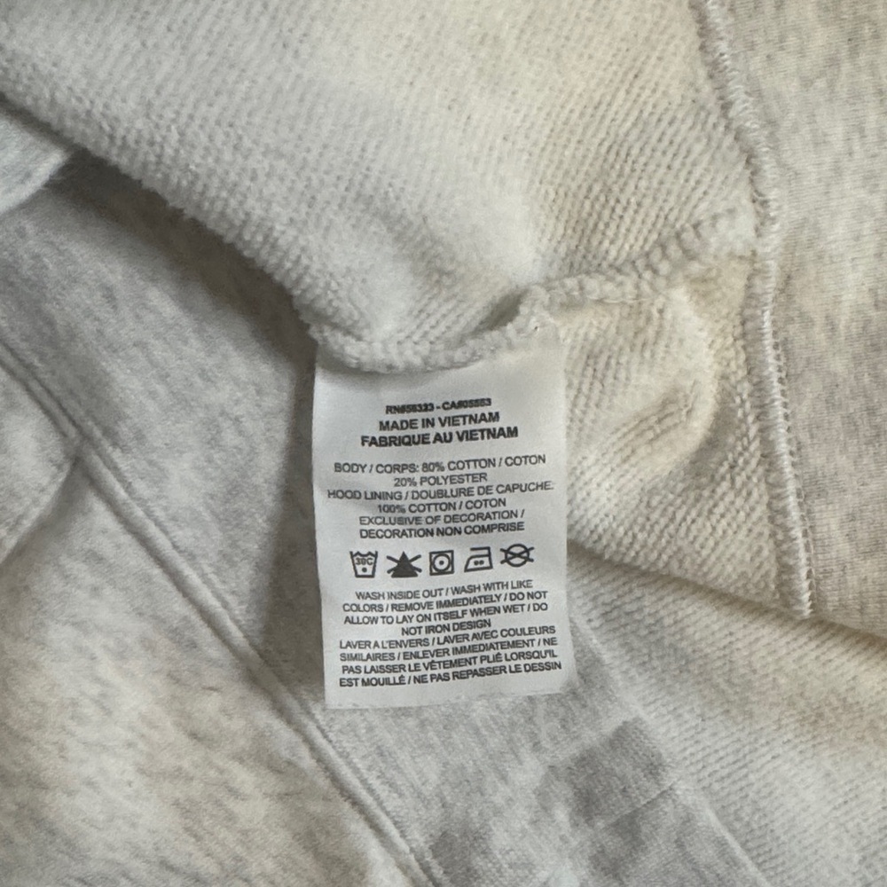 Nike Light Gray Pullover Hoodie - Picture 3 of 4